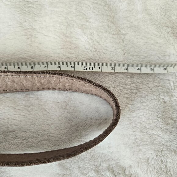 Liebeskind Berlin Leather Crossbody Bag Taupe Braided Flap Shoulder Purse - Picture 15 of 16